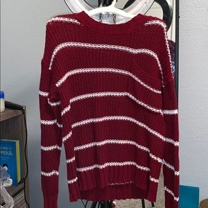 Red and white American Eagle Sweater